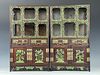 A Pair of Zitan Wood Curio Cabinet Qing Dynasty