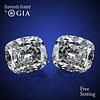 6.03 carat diamond pair Cushion cut Diamond GIA Graded 1) 3.02 ct, Color G, VVS2 2) 3.01 ct, Color G, VS1. Appraised Value: $322,100 