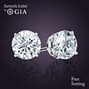 6.15 carat diamond pair Round cut Diamond GIA Graded 1) 3.05 ct, Color G, VS1 2) 3.10 ct, Color G, VS1. Appraised Value: $401,200 