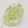2.01 ct, Natural Fancy Light Yellow Even Color, VVS2, Oval cut Diamond (GIA Graded), Appraised Value: $40,900 