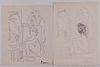Pablo Picasso, Attributed: Model, Painting and Sculpture (Drawing & Etching)
