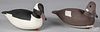 Pair of Hurley Conklin bufflehead duck decoys