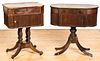 Two Federal mahogany stands, early 19th c.