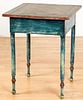 Sheraton painted gaming table, 19th c.
