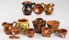 Group of Breininger pottery miniature redware