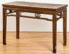 Chinese hardwood altar table, 31" h.