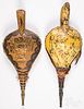 Two painted bellows, 19th c.