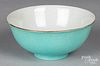Chinese turquoise ground porcelain bowl