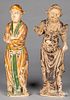 Two Chinese pottery figures