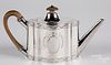 English silver teapot, 1787-1788