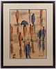 Joni Lapty: Modern Watercolor, Figures in The Rain