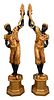 Pair of Contemporary Blackamoor Figures, height 78 inches.