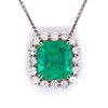 AGL Certified Colombian Emerald Pendant