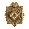 19th Century Brass Clad Wooden Back Wall Clock