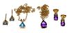 14k Yellow Gold and Gemstone Earring and Necklace Sets