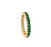 Eternity Ring in 14k   Gold with 1.62 carats Emeralds
