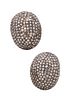 Italian Gems-cluster Earrings in 18k gold with 8.85 Cts Diamonds