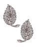 Pederzani Earrings in Platinum with 4.14 Cts Diamonds