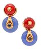 Marina B. Interchangeable Cardan Earrings in 18kt Gold