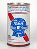 1967 Pabst Blue Ribbon Beer 12oz Flat Top Can 112-01.2b Milwaukee, Wisconsin