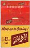 1958 Schlitz Beer (12oz cans) Six Pack Can Carrier Milwaukee, Wisconsin