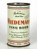1958 Wiedemann's Fine Beer 12oz Flat Top Can 145-36.1 Newport, Kentucky