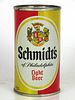 1961 Schmidt's Light Beer 12oz Flat Top Can 131-32.1 Philadelphia, Pennsylvania