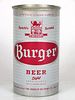 1961 Burger Light Beer 12oz Flat Top Can 46-11 Akron, Ohio