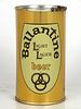 1960 Ballantine Light Lager Beer 12oz Flat Top Can 34-04.1 Newark, New Jersey