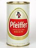 1961 Pfeiffer's Premium Beer 12oz Flat Top Can 114-26.4 Detroit, Michigan