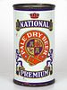 1958 National Premium Beer 12oz Flat Top Can 102-02.1a Baltimore, Maryland
