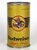 1946 Budweiser Lager Beer 12oz Flat Top Can OI-148 Saint Louis, Missouri