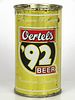 1958 Oertel's '92 Beer 12oz Flat Top Can 103-37 Louisville, Kentucky