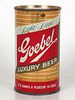 1956 Goebel Light Lager Luxury Beer 12oz Flat Top Can 71-06 Detroit, Michigan