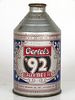 1950 Oertel's '92 Lager Beer 12oz Crowntainer 197-15 Louisville, Kentucky