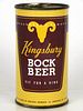 1952 Kingsbury Bock Beer 12oz Flat Top Can 88-13.1 Sheboygan, Wisconsin