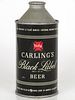 1947 Carling's Black Label 12oz Cone Top Can 156-29.1 Cleveland, Ohio