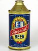 1940 E & B Special Beer 12oz Cone Top Can 160-15 Detroit, Michigan