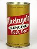Unpictured 1950 Rheingold Genuine Bock Beer 12oz Flat Top Can Orange, New Jersey