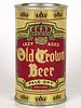 1950 Old Crown Beer 12oz Flat Top Can OI-591 Fort Wayne, Indiana