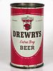 1954 Drewrys Extra Dry Beer (Red Sports) 12oz Flat Top Can 56-08 South Bend, Indiana