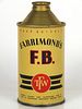 1951 Farrimond's FB Beer 12oz Cone Top Can No Ref. Wigan, Greater Manchester