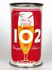 1956 Brew 102 Beer 12oz Flat Top Can 41-34 Los Angeles, California