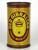 1958 Old Gibraltar Beer 12oz Flat Top Can 106-40.2 Los Angeles, California