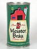 1962 Meister Brau Pilsener Beer 12oz Flat Top Can 98-02 Chicago, Illinois