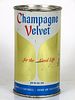 1963 Champagne Velvet Beer 12oz Flat Top Can 48-30 Chicago, Illinois