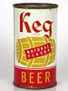 1954 Keg Beer 12oz Flat Top Can 87-26 Oakland, California