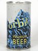 1968 Orbit Premium Beer 12oz Tab Top Can T104-29 Miami, Florida