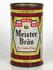 1960 Meister Bräu Draft Beer 12oz Flat Top Can 99-05 Chicago, Illinois