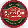 1949 Goetz Country Club Pilsener Beer 13 inch tray Serving Tray St. Joseph, Missouri